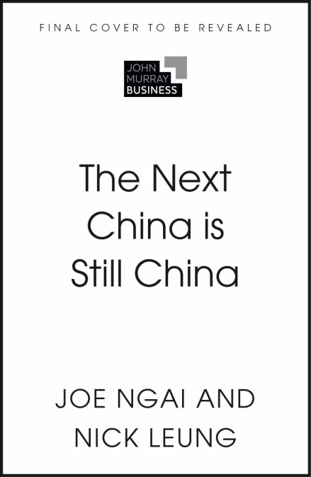 The Next China is Still China